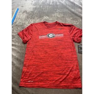 Nike Dri-FIT Georgia Bulldogs NCAA‎ Red Heathered Performance T-Shirt Men's